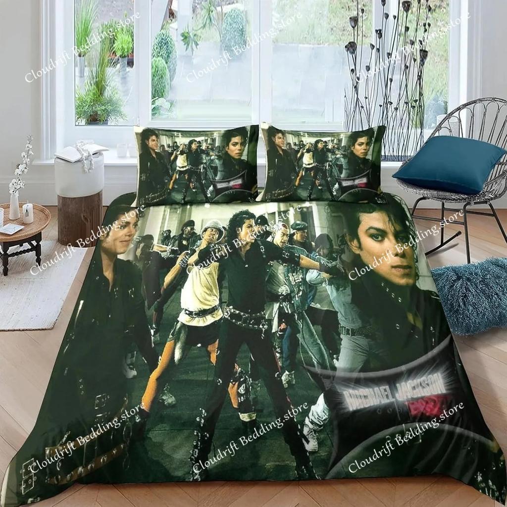 Duvet Cover Michael Jackson 3D Exquisite Digital Printing Bedding Set Comforter Bed Youth Home Decor Adult Boys Gift026