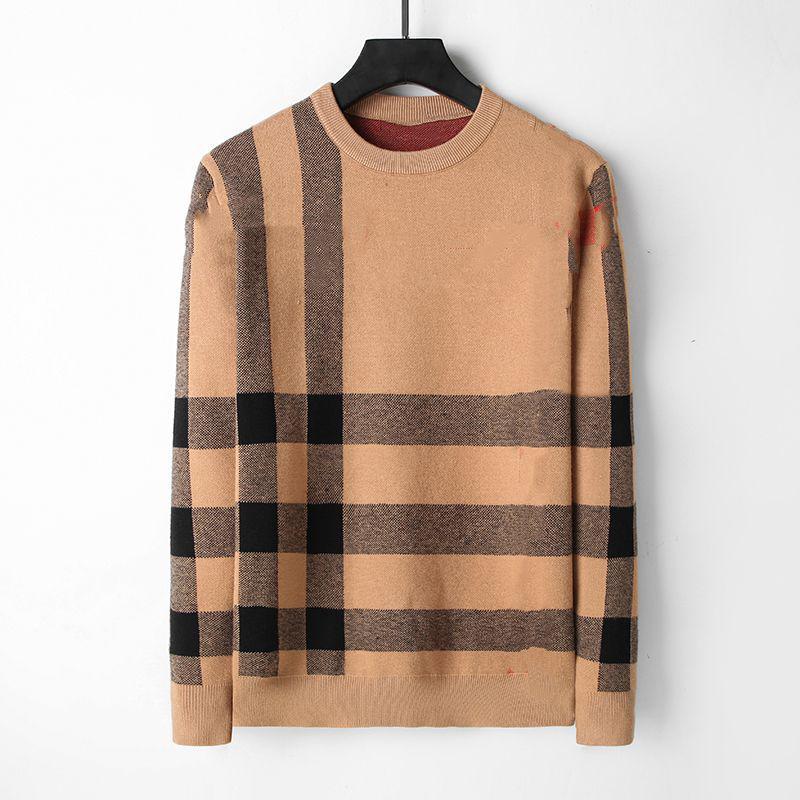Men's Cashmere Sweater - Round Neck Bee Pattern Knitwear, High-Grade Warm Autumn/Winter Pullover
