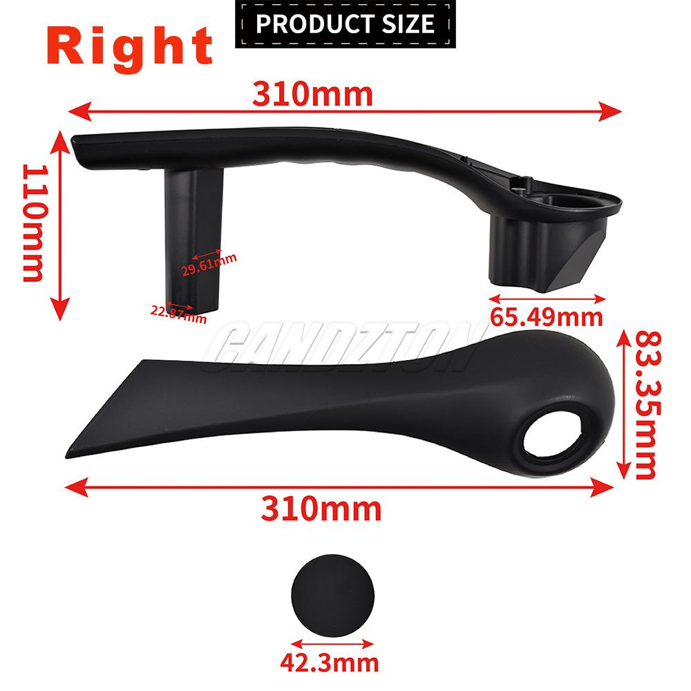For Renault Megane MK2 2002-2009 New 1 Pair Front Inner Door Handle Grip Black L+R ABS 7701475315 7701475316 Car Accessories Right