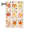 Autumn Window Clings 9 Sheets Fall Woodland Animals Clings Maple Leaf Pumpkin Reusable Autumnal Glass Squirrel Fox Rabbit Sticker Anti Collision