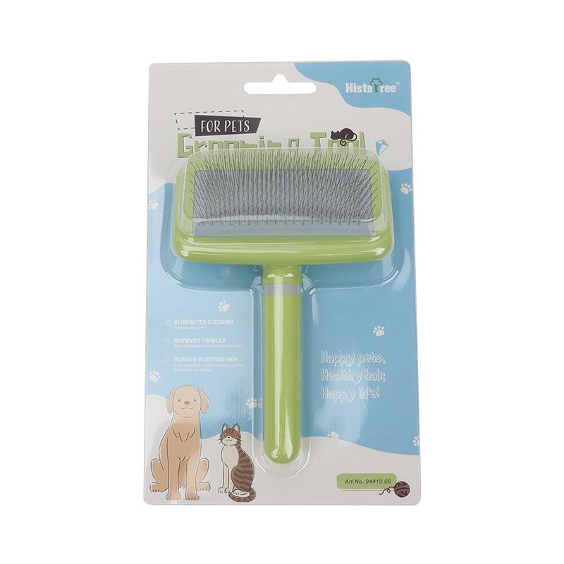 

Pet Hair Removal Tool Green Square Head Non-sticky Fluffy Comb Small Size Packaging) GreenS