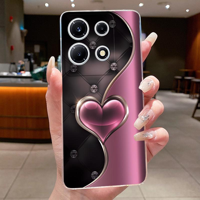For Infinix Note 30 VIP Phone Case X6710 Clear Silicone Soft Cover For Infinix Note 30 VIP Fashion Flower Cases Note30 VIP Coque