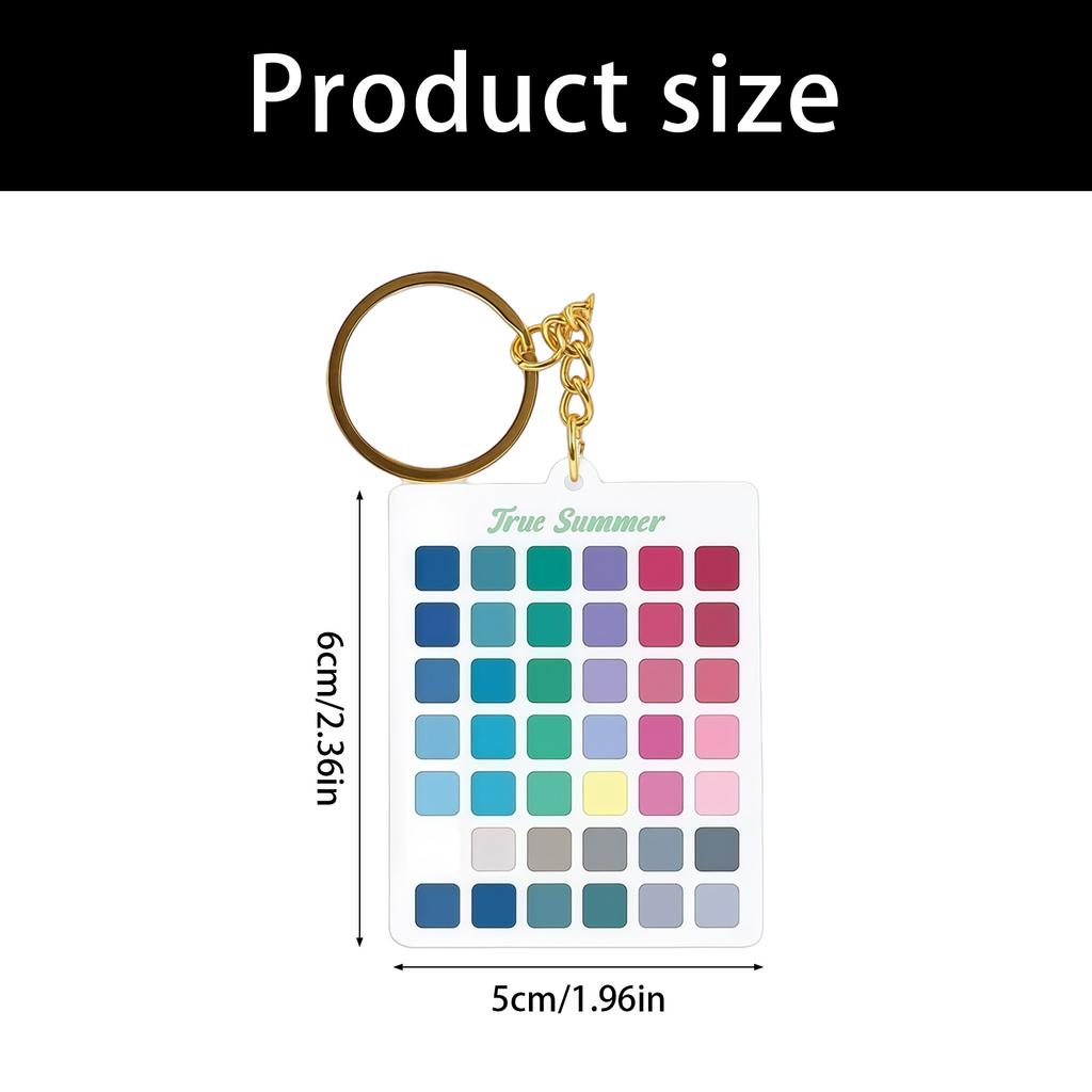 Season Color Analysis Keychain Color Guide Keychain Travel Essential For Makeup Artists And Style Consultants