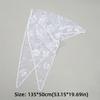 Solid Color Foulard Bandana Embroidery Hair Scarf Headband New Lace Scarf  Women