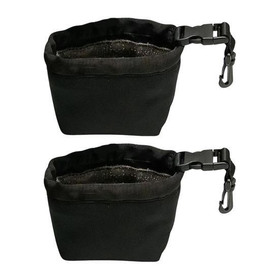 1/2/3Pcs Golf Detachable Clip Portable Dirt Grass Club Cleaning Bag with Removal Golf Ball Pouch Bag
