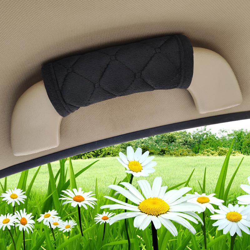 Car Door Armrest & Handle Flannel Cover - 4 Seasons Decorative Interior Protection