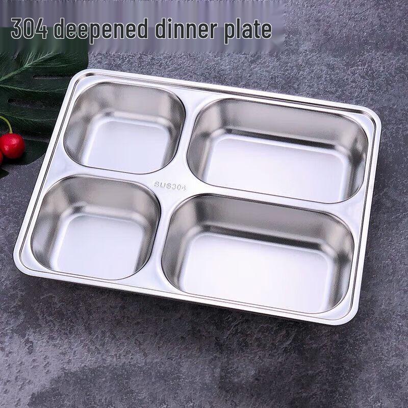 Stainless Steel Divided Lunch Tray
