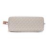 Michael Kors Emilia Coated Canvas Square Handbag, Shoulder Bag, Crossbody Bag Small Womens Vanilla White 35H0GU5S1B-VANILLA