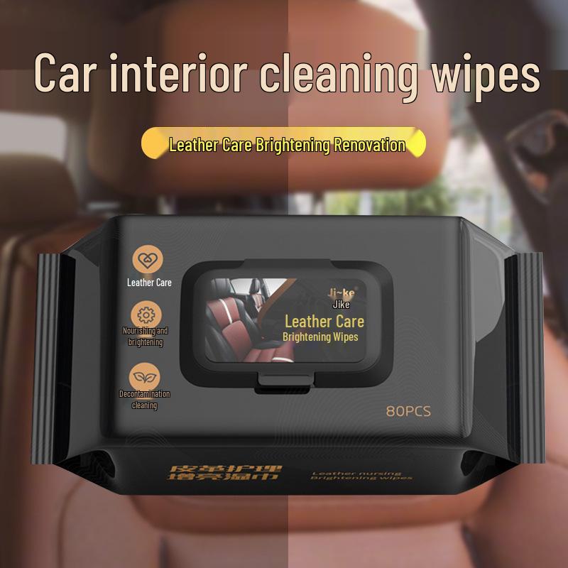 Leather Car Interior Cleaning & Repair Wipes - 80 Count