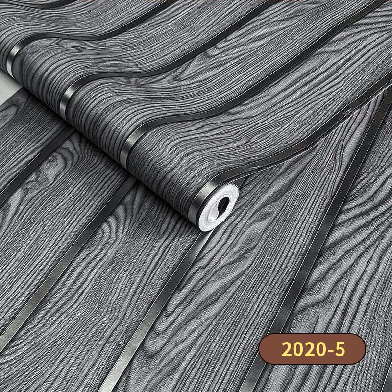 Self-Adhesive Imitation Wood Grain Wallpaper - Moisture-Proof Wall Decoration for Bedrooms