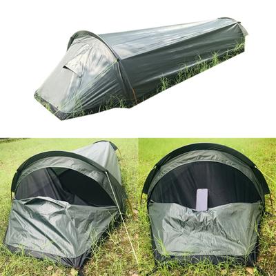 Saco de dormir impermeable para acampar, saco bivac para supervivencia al aire libre, tienda bivac para una persona, mochila de dormir para senderismo, tienda bivac