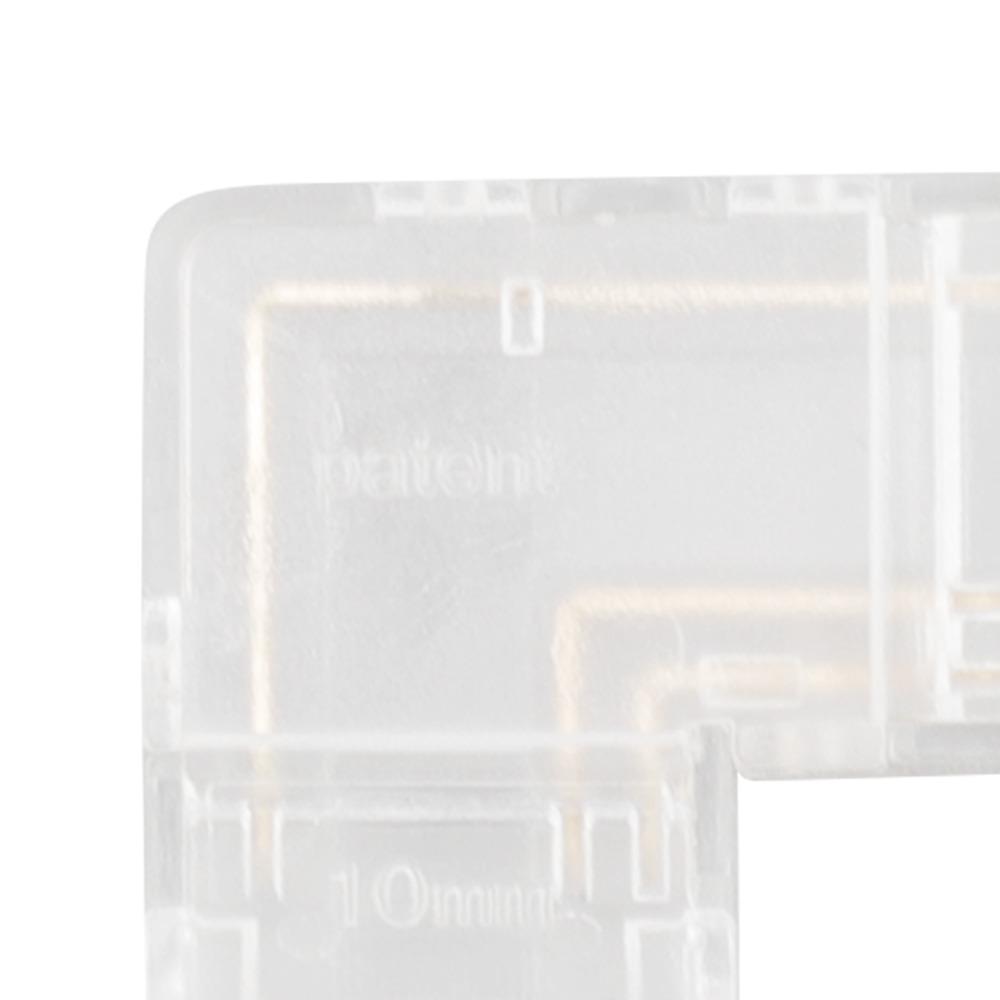 8pcs COB COB Connector Solderless L Shaped Connector LED Connector Kit  For COB LED Strip Light