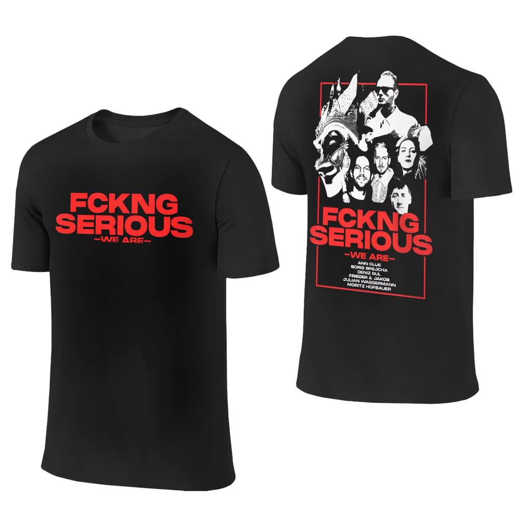 Top Vintage Unisex Estivo Moda T-shirt Fantastica Boris Brejcha Fckng Serious Maglietta Uomo Donna Magliette in Cotone DJ Musica Tour Manica Corta Tee