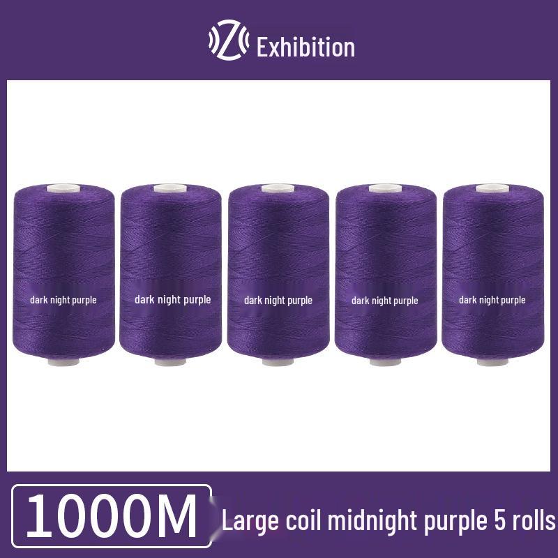 Polyester Sewing Thread - 1000 Yards for Garments & Crafts, Assorted Colors, Small Spool