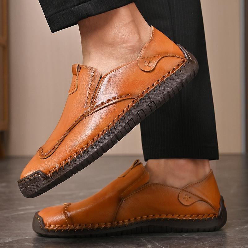 Fashion Shoes for Men Handmade Leather Casual Sneakers Comfort Design Man Shoe Business Leather Fashion Plus Size Shoes for Men