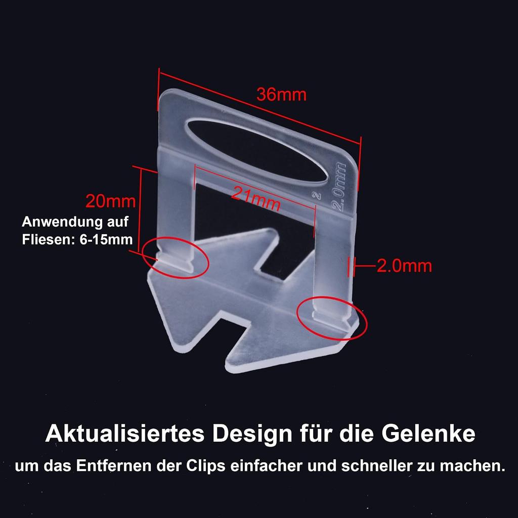 Tile Leveling System 2mm 300pcs Tile Level Wedge Spacer Plus 100pcs Reusable Wedges with a Tile Leveling Pliers