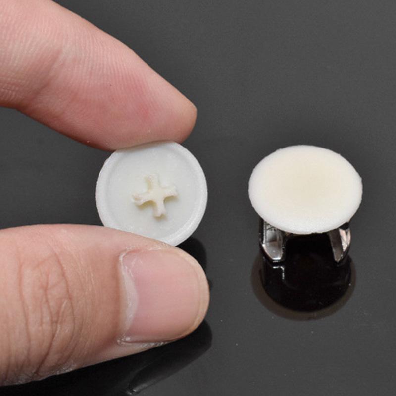 

100 шт. внешние пластиковые винтовые колпачки, кнопки, мебельные саморезные крышки, декоративные бежевый