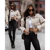 Women's New Fashionable Fur Integrated Long Sleeved Jacket with Unique Design Showcasing Personal Charm