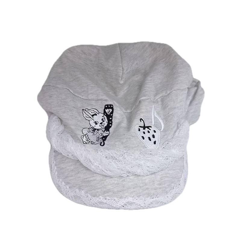 Fashionable Embroidered Duckbill Cap With Wide Brim For Summer Sun Protection