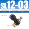 Pneumatic Quick Connect Connector SL 4 6 8 10 12mm M5 '1/8' 1/4 '3/8' 1/2 Air Speed Regulating Valve Accelerator Valve