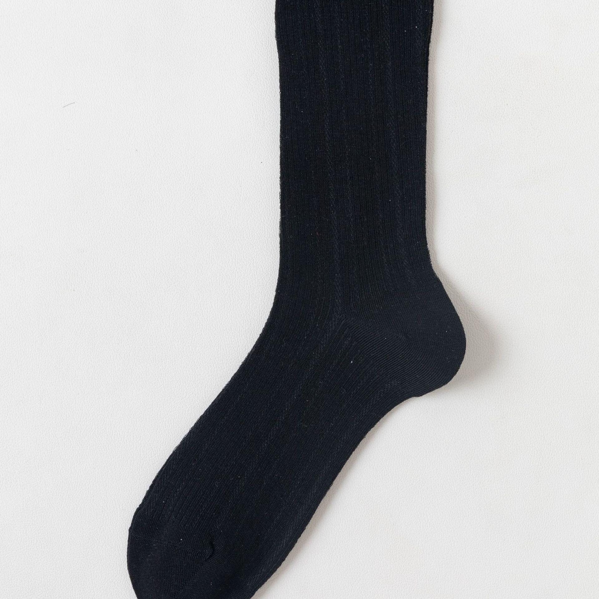 

Silk Stockings for Children in Summer Lightweight Mid-length Stockings White with Pleats Non-stiff Long Stockings