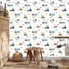 Colorful Excavator Tractors Wallpaper for Living Room and Bedroom 50x1000