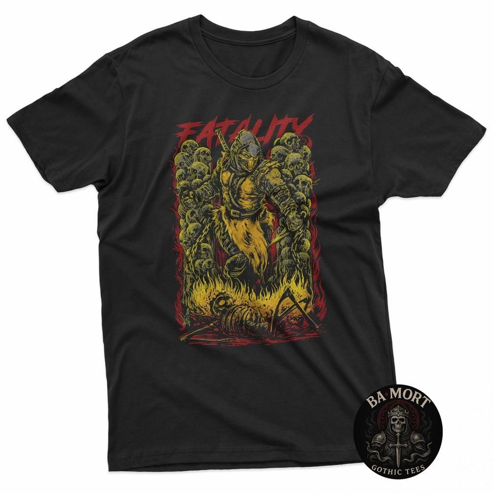 Heavy Metal Death Reaper Gothic Graphic TShirt Unisex T-Shirt L