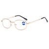 Latest Reading Eyeglasses Durable For Male And Female Folding Portable Blue Lightweight Metal Reading Eyeglasses Durable 301