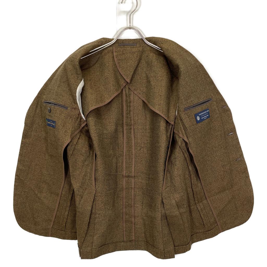 TOMORROWLAND PILGRIM Brown Summer Tweet 3B tailored jacket Jacket 46 BrownUsed