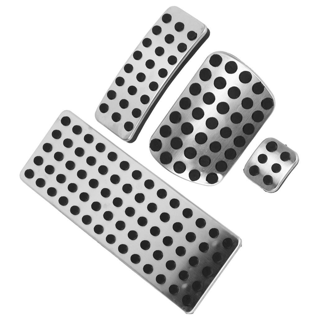 Foot Pedal Set Automatic Transmission Stainless Steel Brake Accelerator Pedal Replacement for Mercedes‑Benz W176 W245