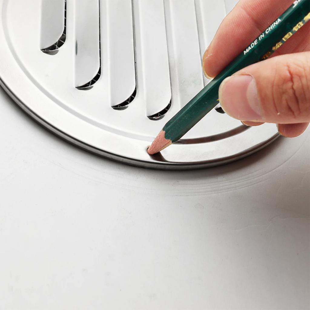 Entlüftungsgitter für Außenwände aus Edelstahl, runde Lüftungsgitter, 75/80/100/120/150/160/180/200 mm