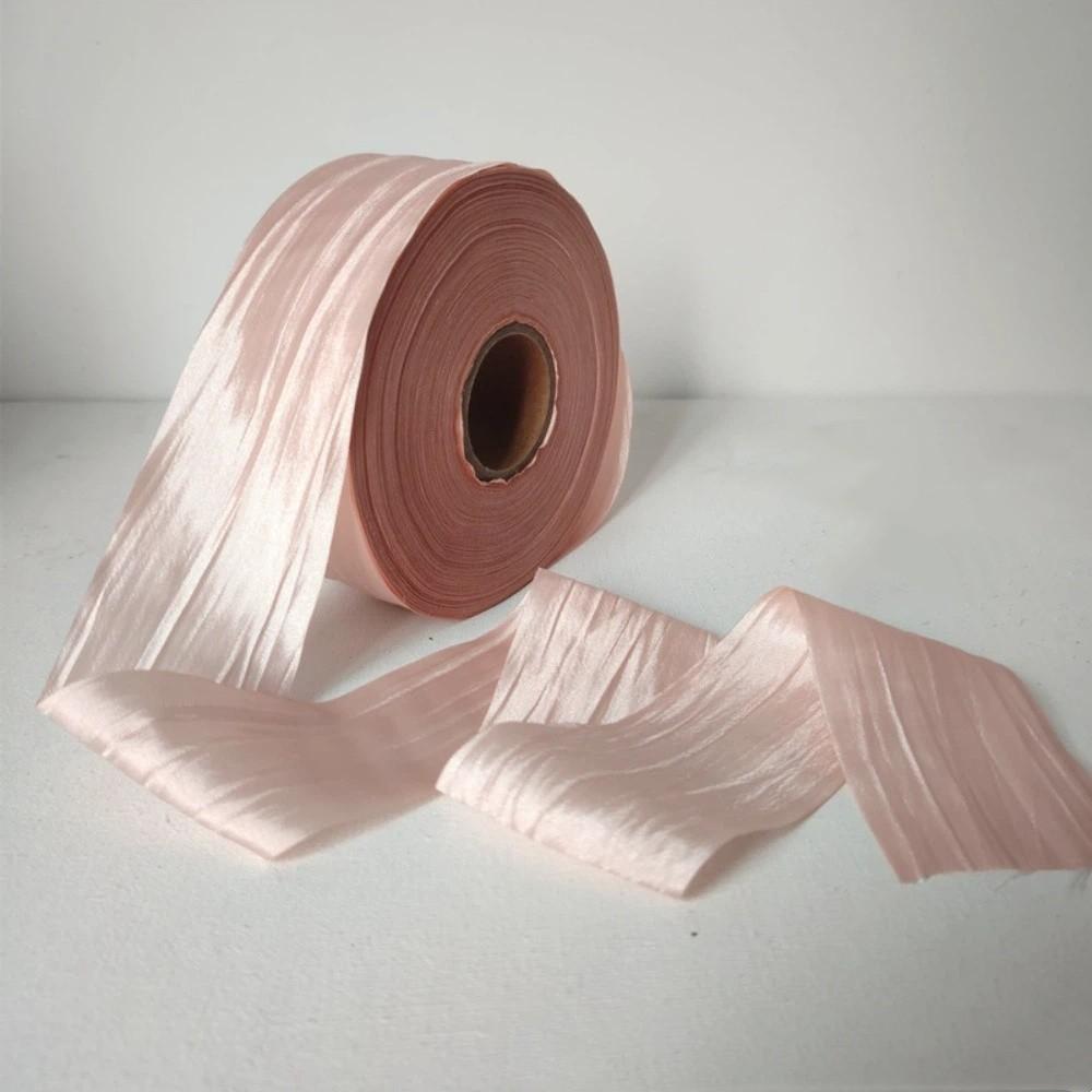 

Colorful Packaging Ribbon 5-Yard Gift Wrapping Ribbon Pleated Ribbon Jewelry Display Packaging світло-рожевий колір