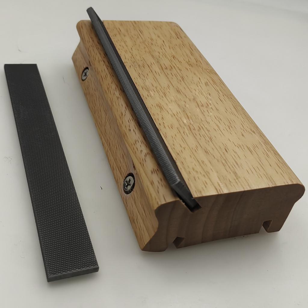 3/23/35-Degree Fret End Bevel File  3-in-1 Fret File Guitar Fret End Trimming, Leveling, and Beveling Tool