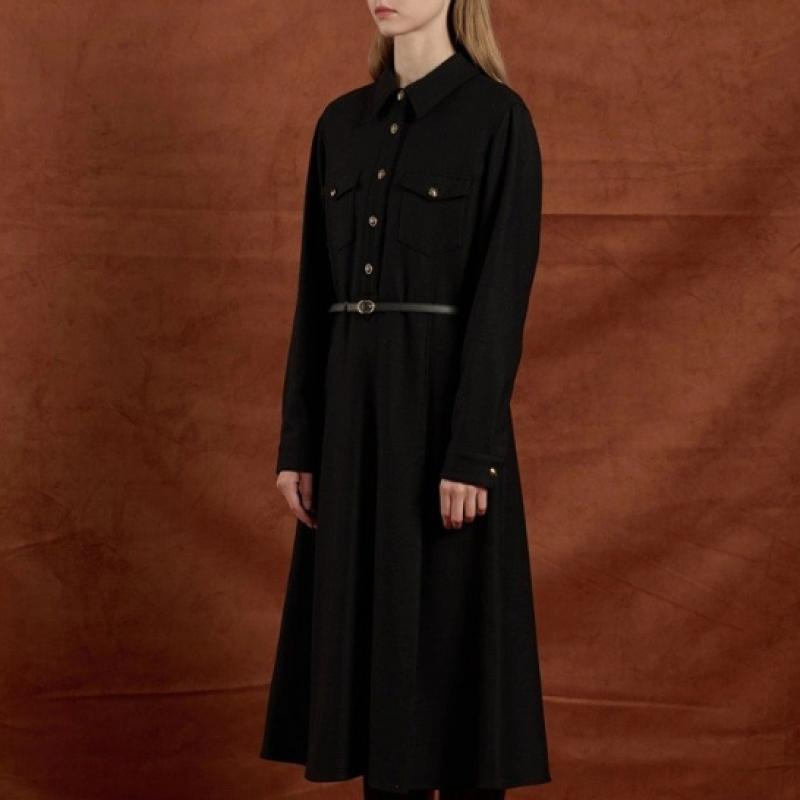 Bcbg Belted Half Button Dress B5w9o605