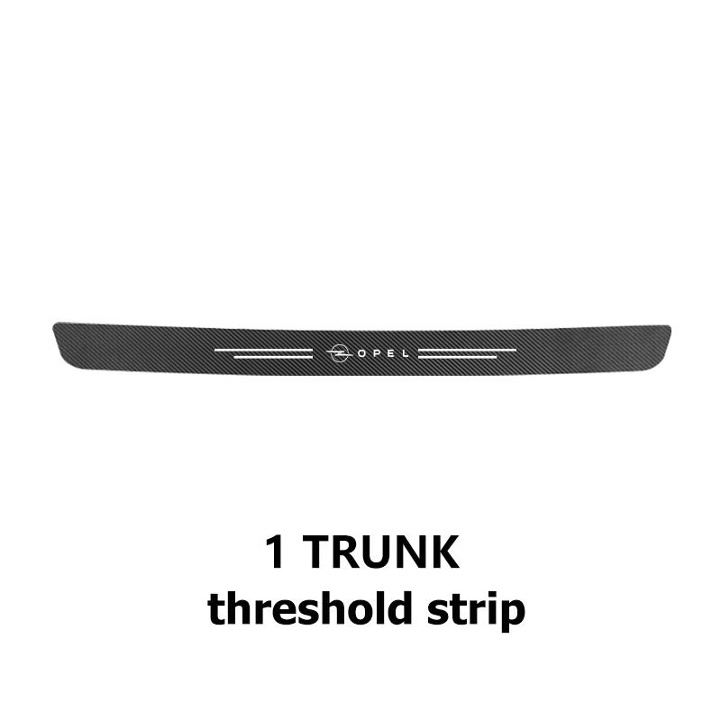 Carbon Fiber Car Door Threshold Protector Stickers Auto Interior Accessories For Vauxhall VXR8 Astra Zafira Vectra Tigra Corsa D