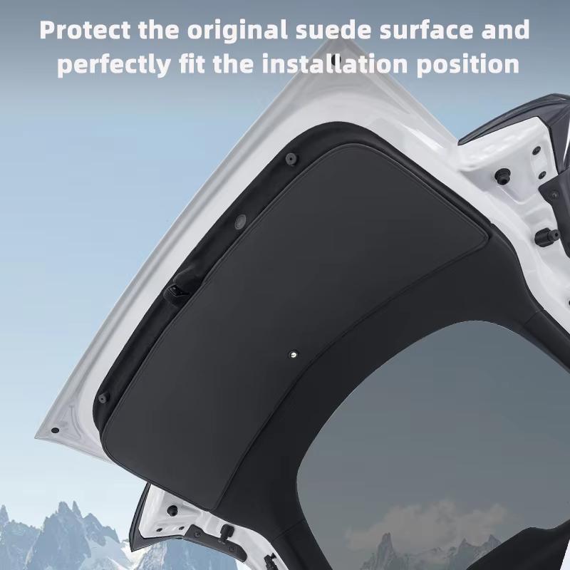For Tesla European Model Y Juniper Trunk Tailgate Guard Pad Leather Trunk Cargo Liner Protective Anti-dirty Pad Car Accessories