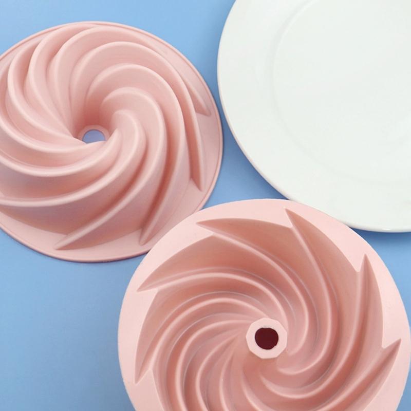 Small Vortexes Sugar Silicone Cake Mold Vegetable Fudge Candy Mold Chocolate Ice Block French Dessert Cake Decoration