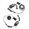 12V 5500RPM Blower Fan with Air Collecting Duct for BBQ Grills and Firewood Stove with Adjustable Speed and 35CFM Output