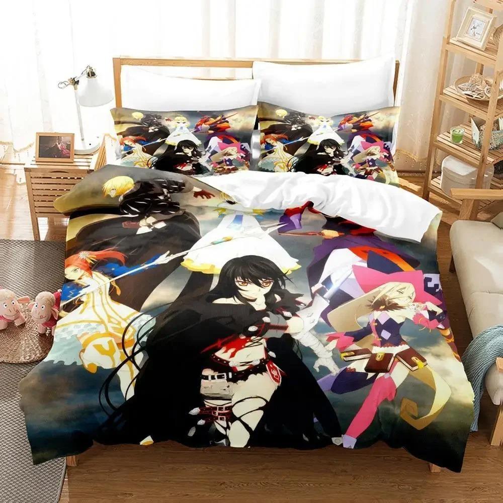 Comfortable Anime Print Duvet Cover Set With Duvet Cover And Pillowcases Single Twin Full Queen King Sizes For Adults And Kids