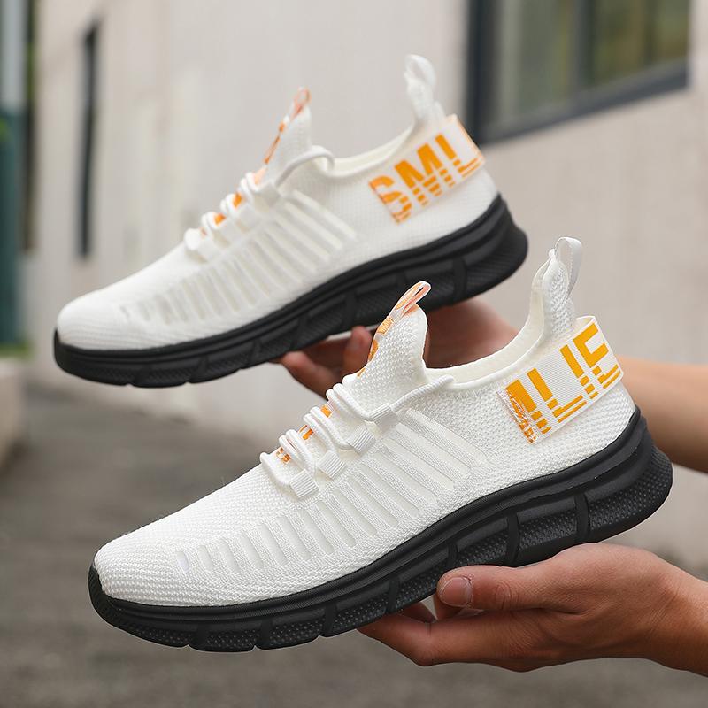

Мужские кроссовки для бега Nique с элементами полосок Легкая обувь для ходьбы Модная повседневная эстетика Последний спортивный тренд Мужская обувь 39 белый