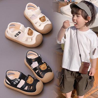 Baotou Anti-kick Baby Sandals 2025 Summer New Soft-soled Non-slip Baby Toddler Shoes Korean Version of Boys Beach Shoes