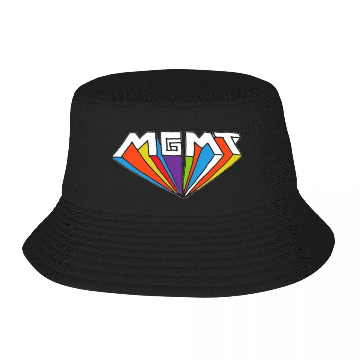 New MGMT Logo Bucket Hat Cap Unisex Birthday Sunhat Womens Hats Unisexs