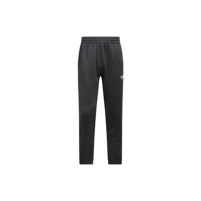 Select Quick-Dry Elastic Waist Basketball Pants With Solid Color Logo Print Men Bottoms Black IC2415