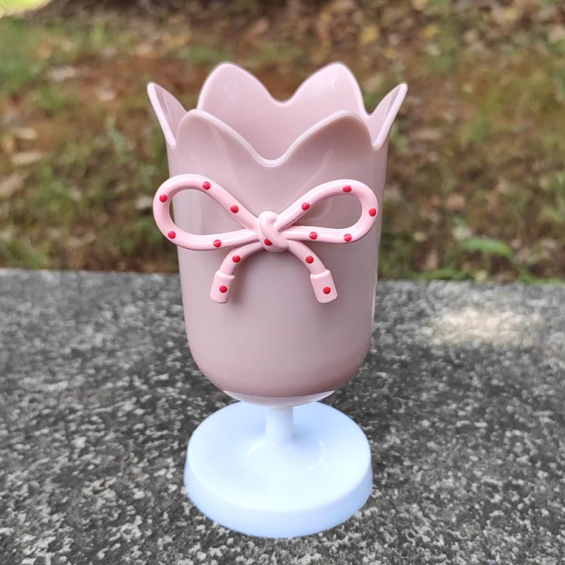 Romantischer Girly Tulpen Make-up- und Stiftehalter - Dekorativer Desktop-Aufbewahrungsbehälter