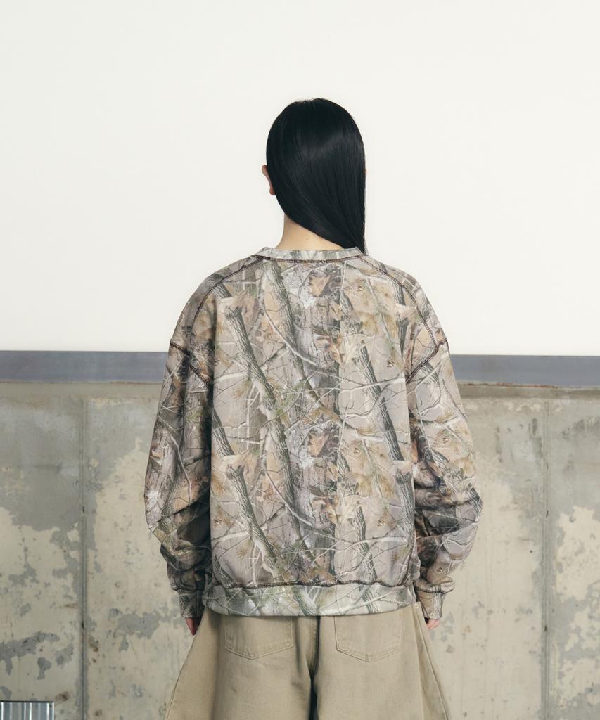 Eonyujeulaeb Tree Graphic Long Sleeve [Beige]