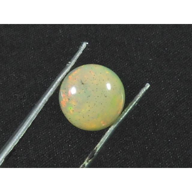 7X7 MM Natural Ethiopian Welo Fire Opal Round Healing Crytsal Loose Gemstone SK-3214