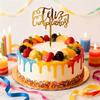 Acylic Feliz Cumpleanos Espanol Spanish Happy Birthday Cake Topper Gold Crown Design Cupcake Baking Supplies Party Decoration