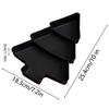 4Pcs Snack Serving Trays Snack Trays Christmas Decor Travel Box 3 Compartments Appetizer Tray Nuts Serving Trays for Dessert