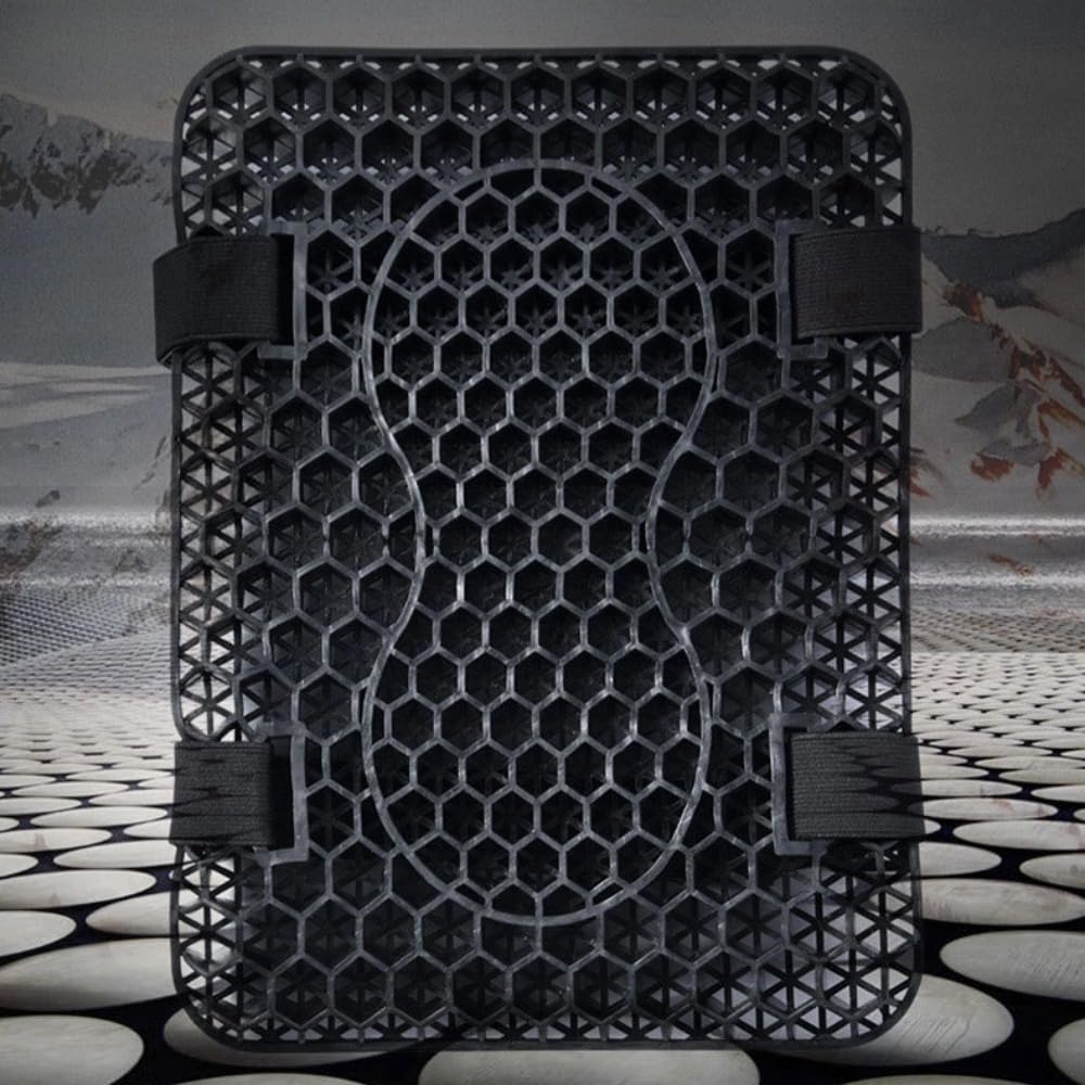 Itisyou Motorcycle Seat Gel Motorcycle 3D Mesh Seat Pressure Cushion, Seat, Accessories, Breathable, Cover, Dispersion, Non-Slip