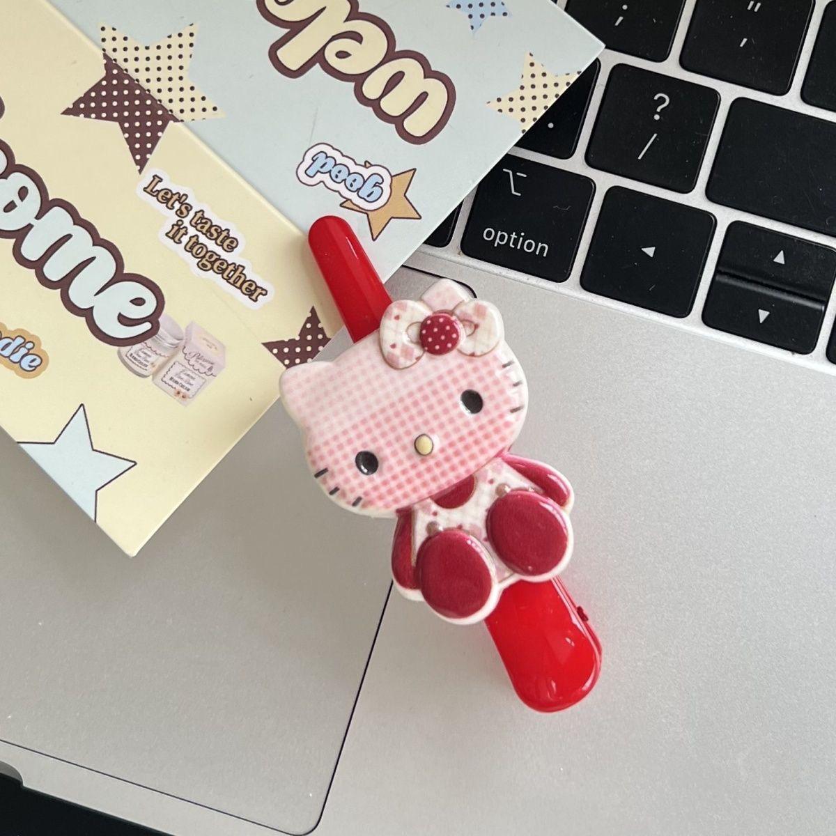 

Cute Plaid Kitten Hair Clip - Versatile Sweet Accessory for Girls, Students, and Side Bangs